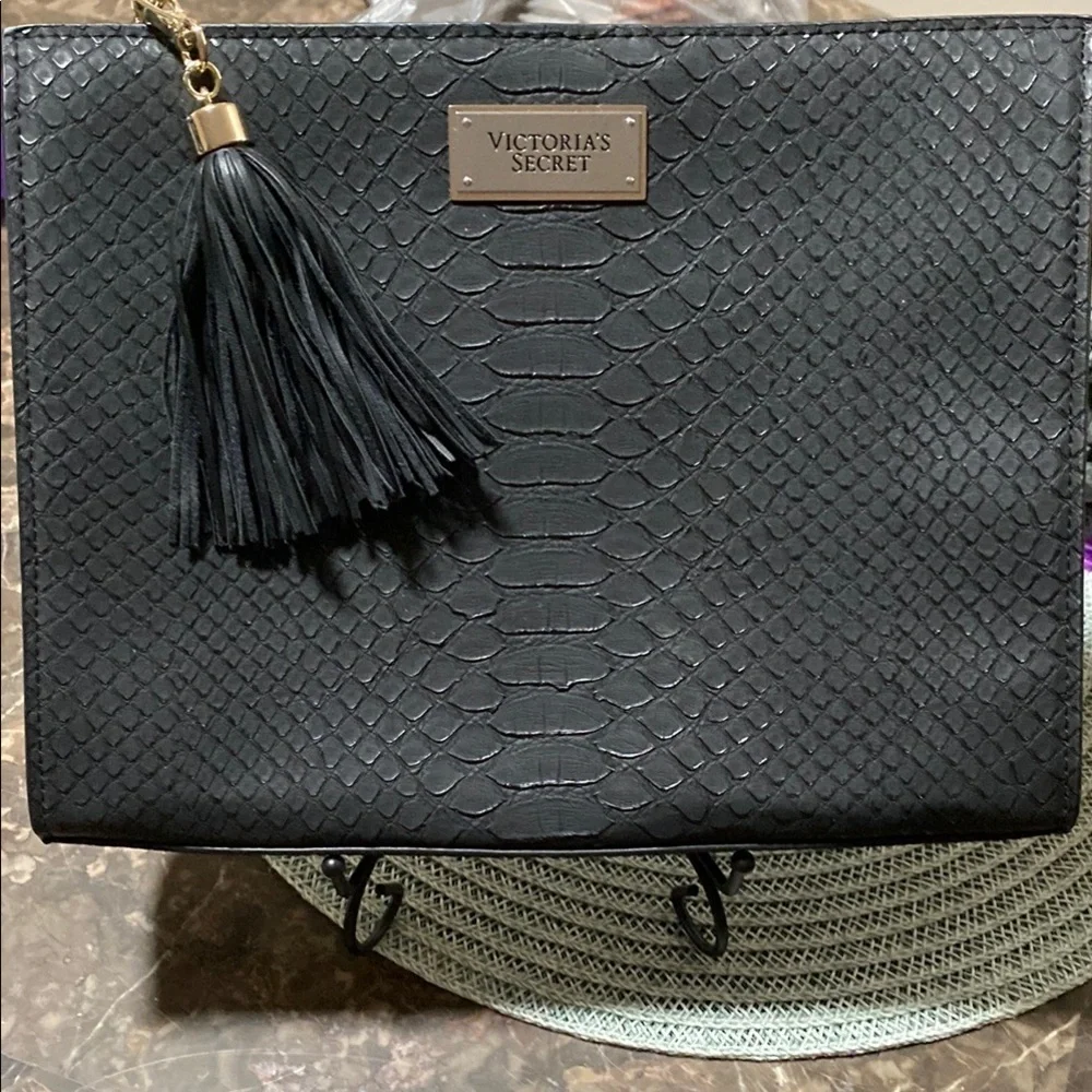 NWOTVictoria's Secret Black Textured Women's Bag
